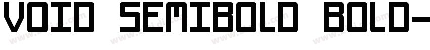 Void Semibold Bold字体转换